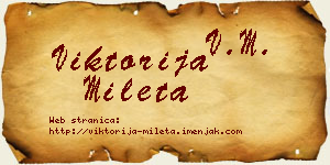 Viktorija Mileta vizit kartica
